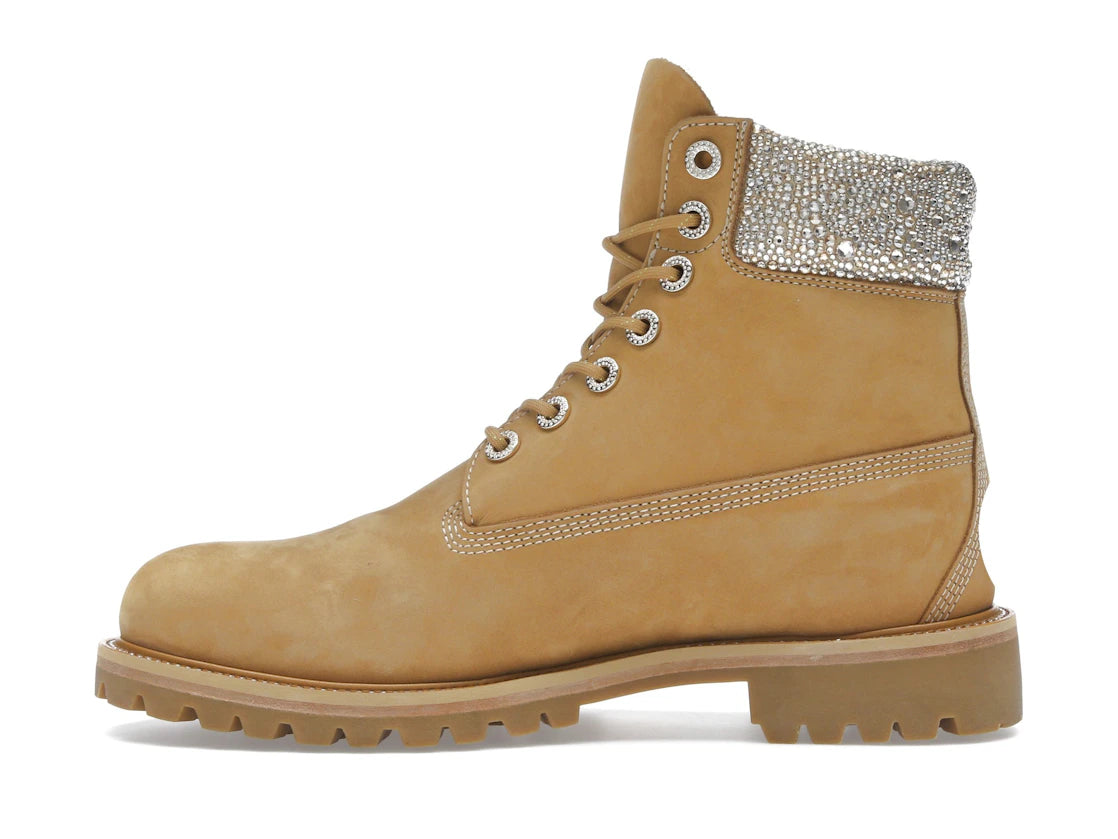 Timberland 6" Boot Jimmy Choo Premium Wheat Swarovski Crystal