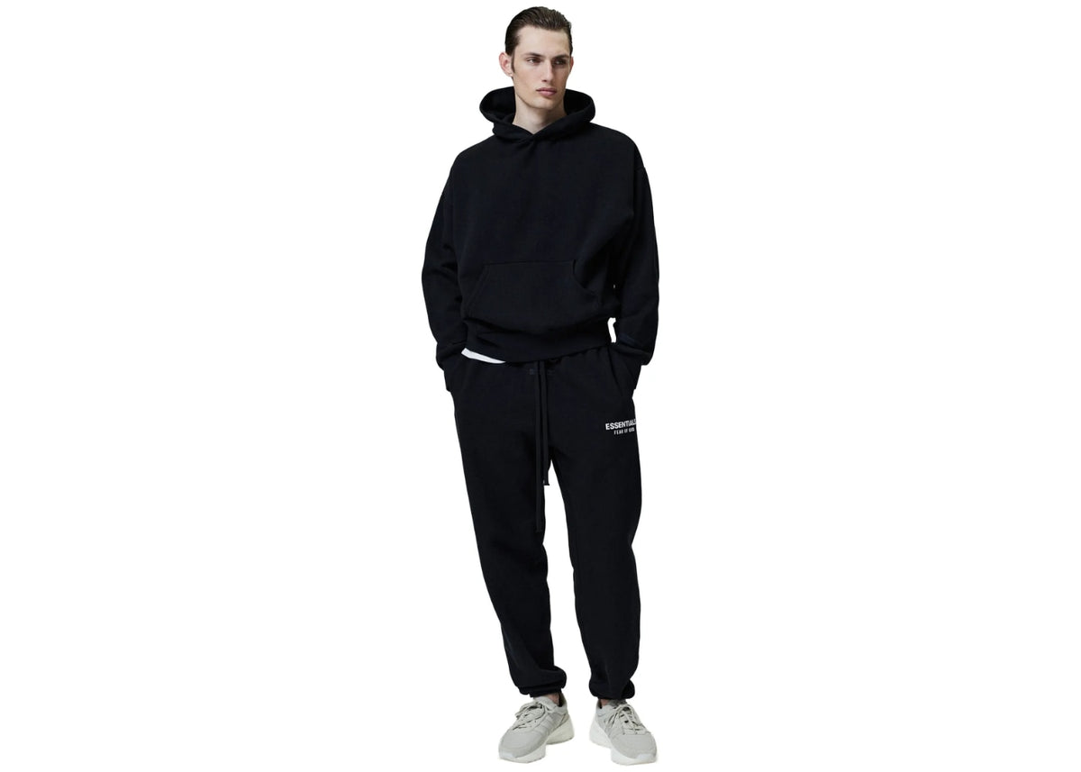 Fear of God Essentials Classic Fit Fleece Hoodie Black