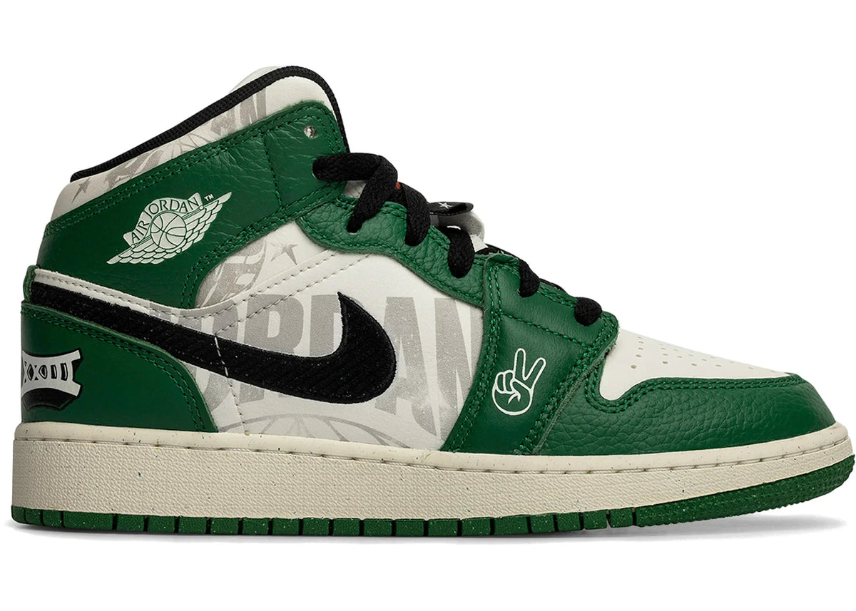 Jordan 1 Mid SE Overbranded (GS)