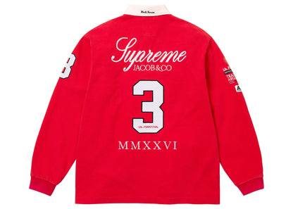 Supreme La Martina Jacob & Co Rugby Long Sleeve Polo Red