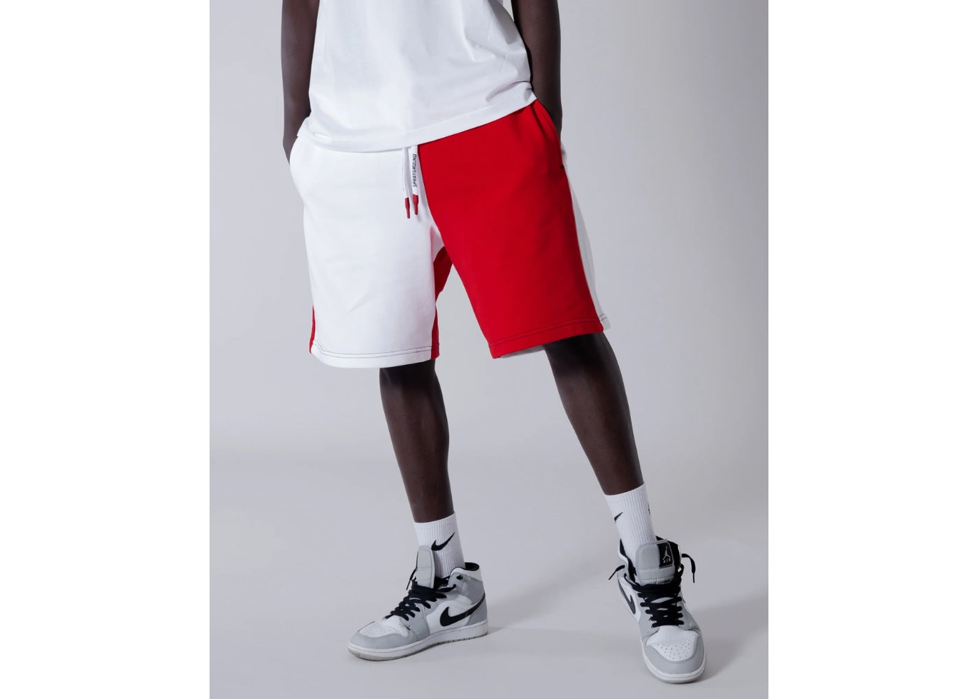 Sprayground Color Block Shorts Red