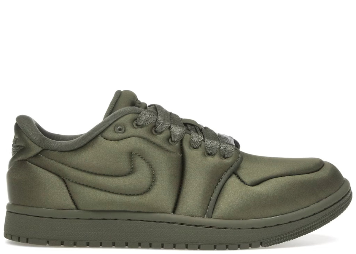 Jordan 1 Low Method of Make Satin Medium Olive (Women's)
