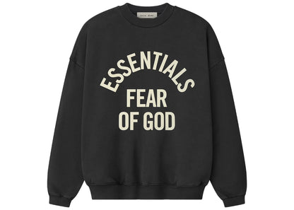 Fear of God Essentials Campus 90's Crewneck Sweatshirt Faded Black