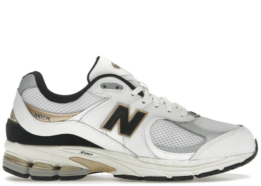 New Balance 2002R White Black Gold Metallic