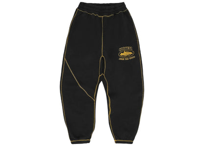 Corteiz Alcatraz Contrast Sweatpant Black Yellow