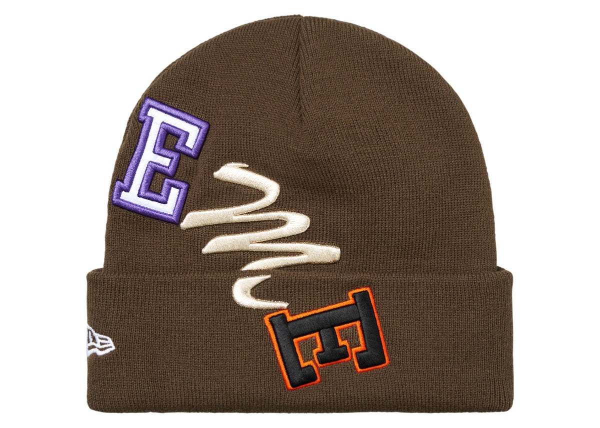 Supreme New Era Arc Beanie Brown