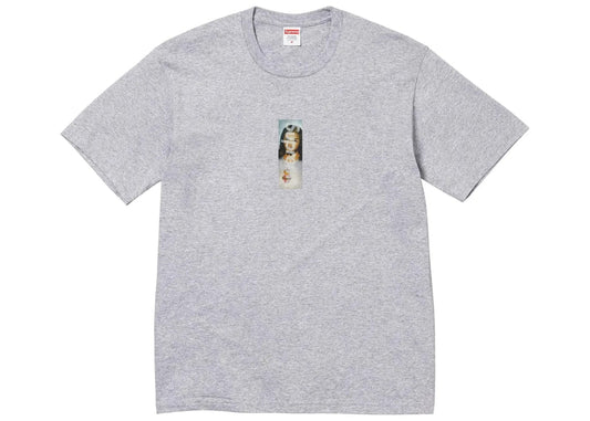 Supreme Prayer Card Box Logo Tee Heather Grey