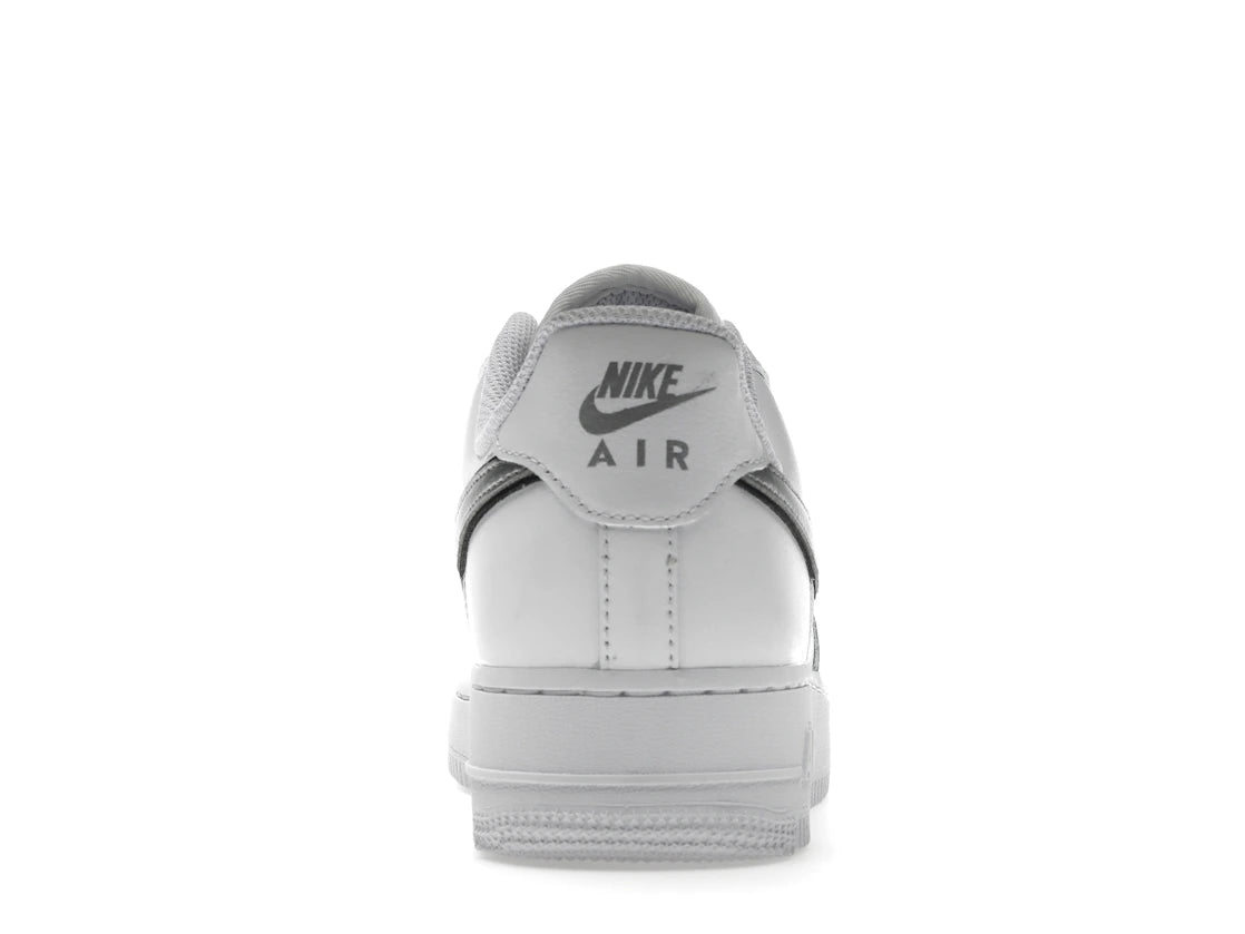 Nike Air Force 1 Low '07 Essential White Metallic Silver Black (Women's)