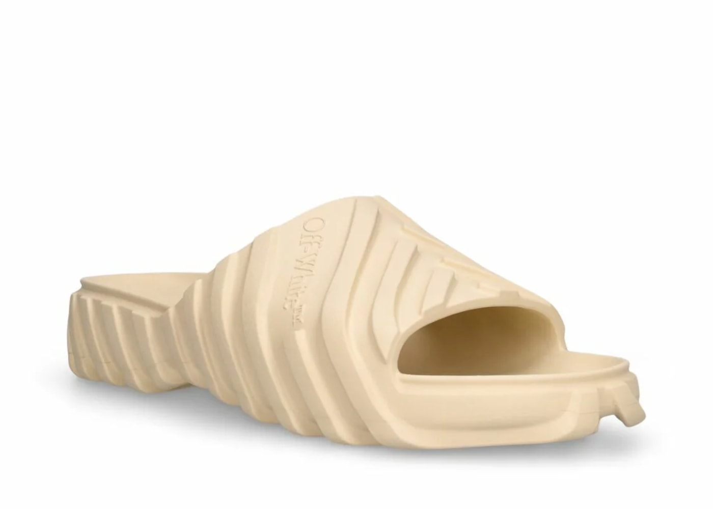 Off White Exploration Angora Rubber Slide Sandals