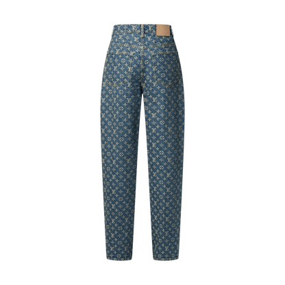 Louis Vuitton Monogram Denim Tailored Pants Indigo