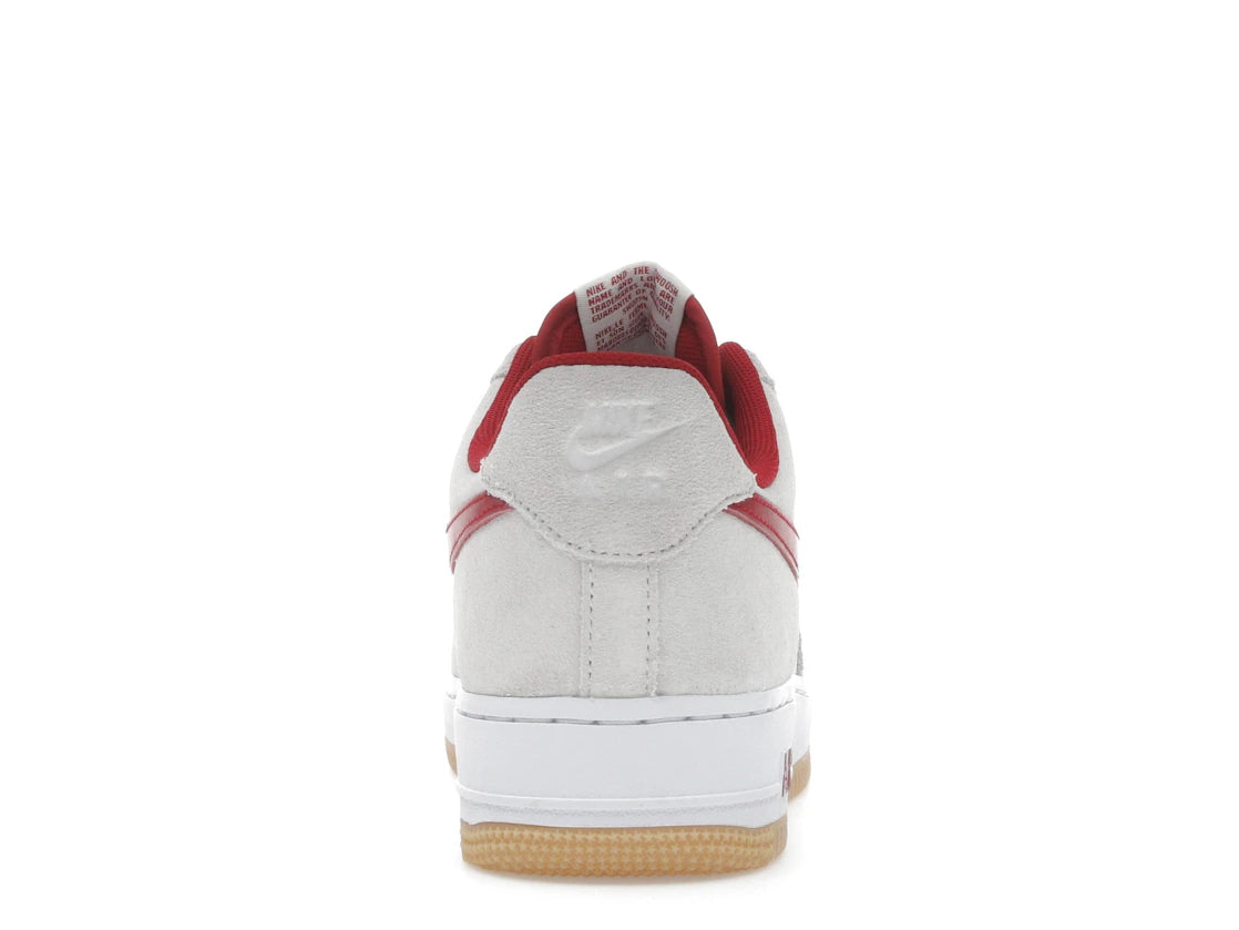 Nike Air Force 1 Low '07 LV8 Summit White Varsity Red Gum