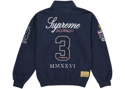 Supreme La Martina Zip Up Sweatshirt Navy
