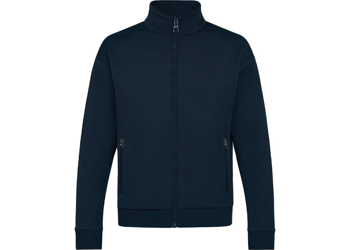 Louis Vuitton Monogram Zip Up Hoodie Navy Blue