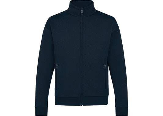 Louis Vuitton Monogram Zip Up Hoodie Navy Blue