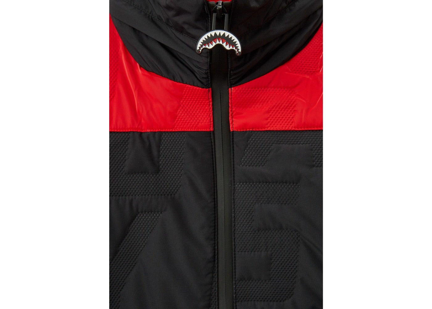 Sprayground Spray Down Quilted Color Block Jacket Black Red