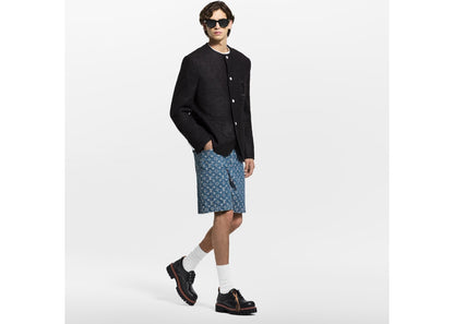 Louis Vuitton Monogram Denim Shorts Blue