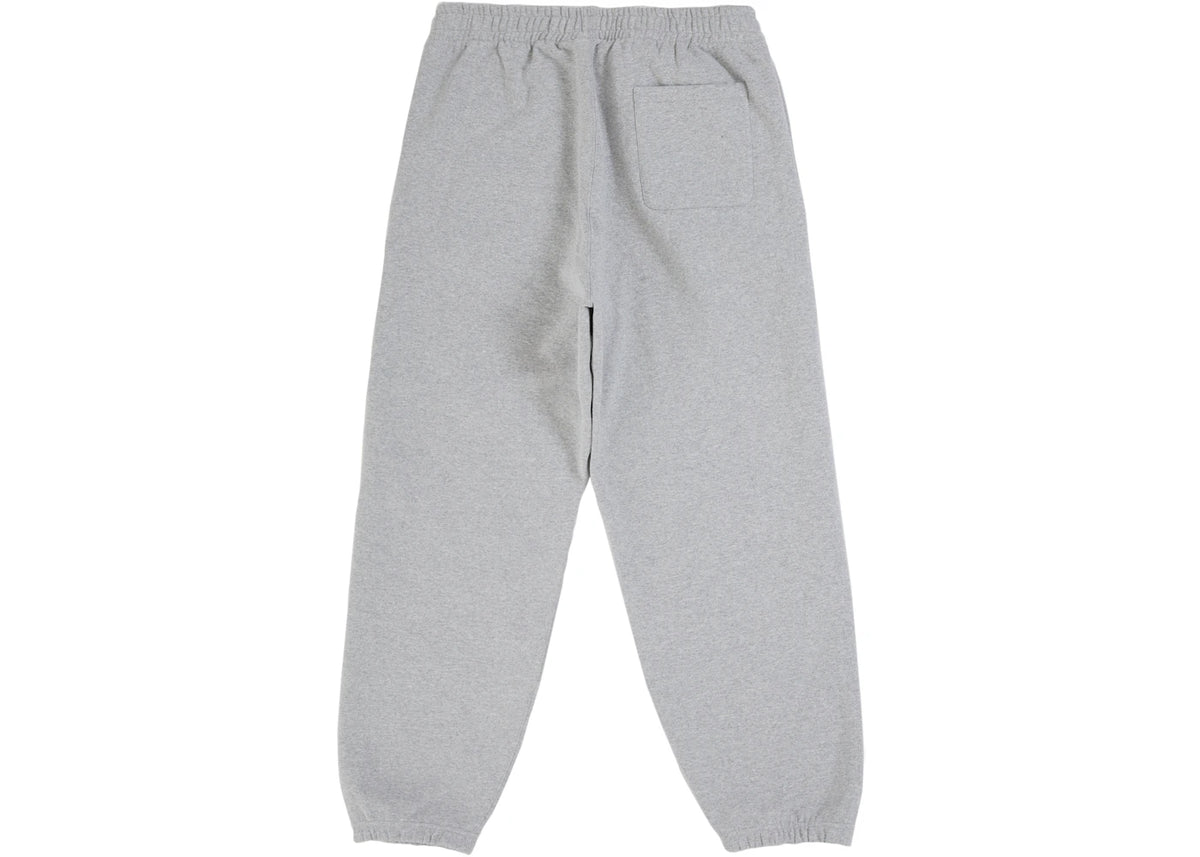 Supreme Satin Applique Sweatpant (SS26) Heather Grey