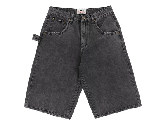 Stingwater Big Groe Jean Shorts Washed Out Acid Black