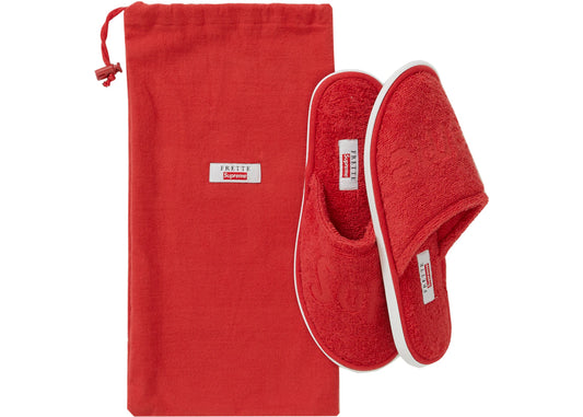 Supreme Frette Terry Slippers Red (SS19)