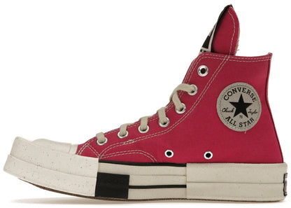 Converse TURBODRK Laceless Chuck Taylor All Star 70 Hi Rick Owens DRKSHDW Cactus Flower Pink