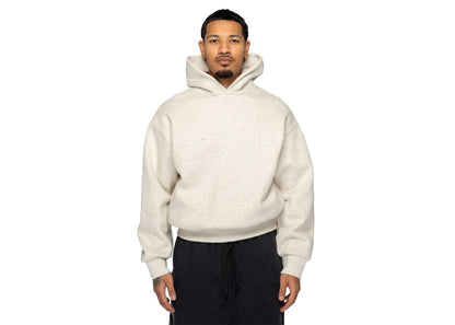 Fear of God Essentials Embossed Essentials Classic Hoodie Oatmeal Heather White