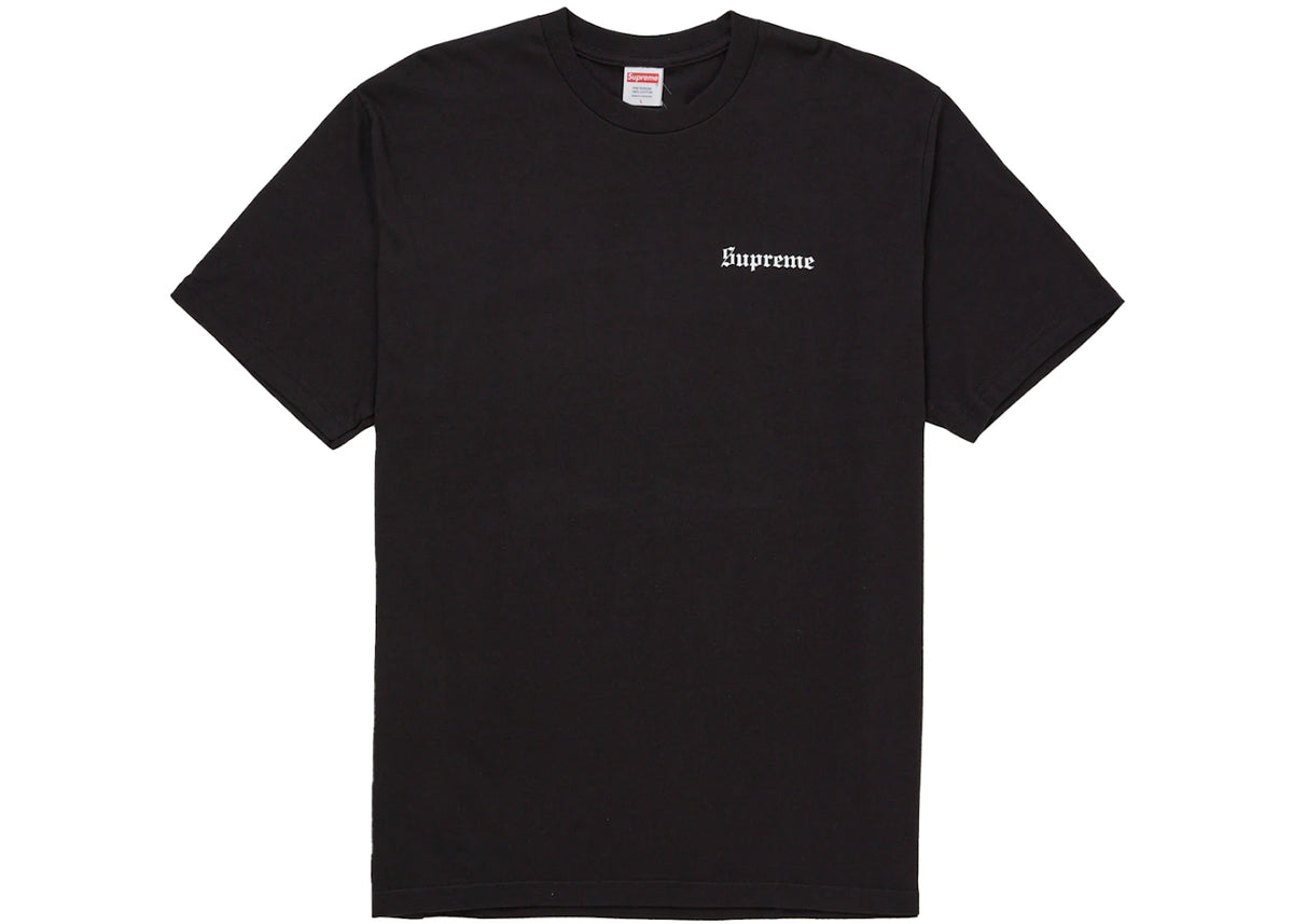 Supreme Paris Is Burning Tee Black