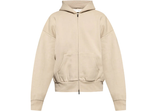 Fear of God Essentials Classic Fleece Zip Up Hoodie Timber