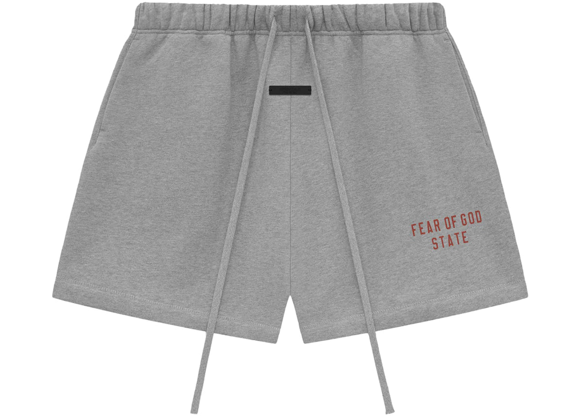Fear of God Essentials Fleece Soccer Short Dark Heather Grey