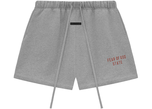 Fear of God Essentials Fleece Soccer Short Dark Heather Grey