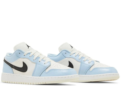 Jordan 1 Low Ice Blue Black (GS)