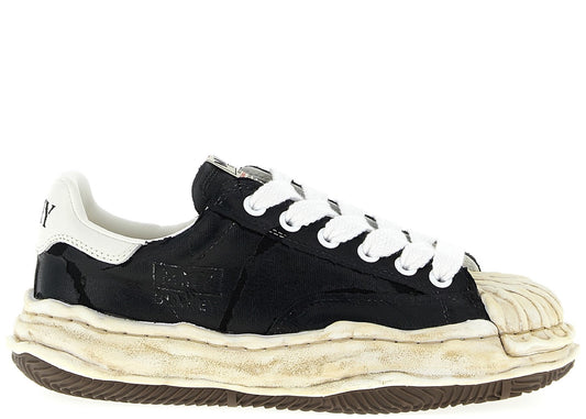 Maison Mihara Yasuhiro Blakey OG Film Attached Canvas Low Black White