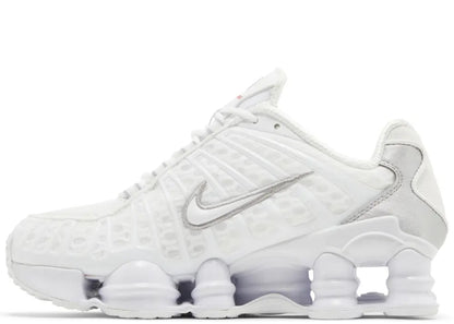 Nike Shox TL White Metallic Silver Max Orange (Women's)