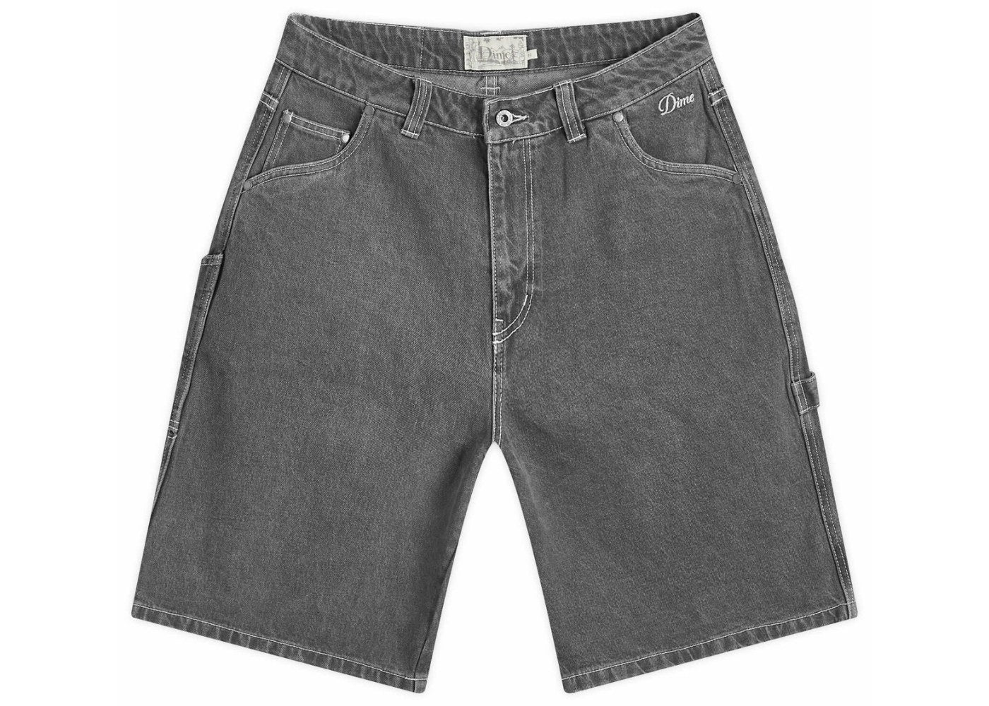 Dime Classic Denim Shorts Faded Grey Black