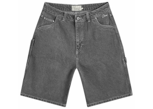Dime Classic Denim Shorts Faded Grey Black