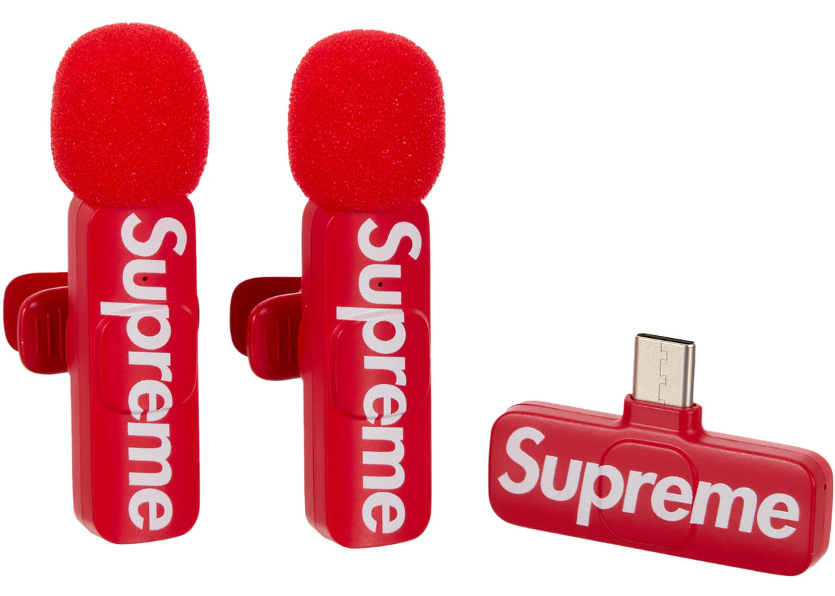 Supreme Mini Mics (Set of 2) Red