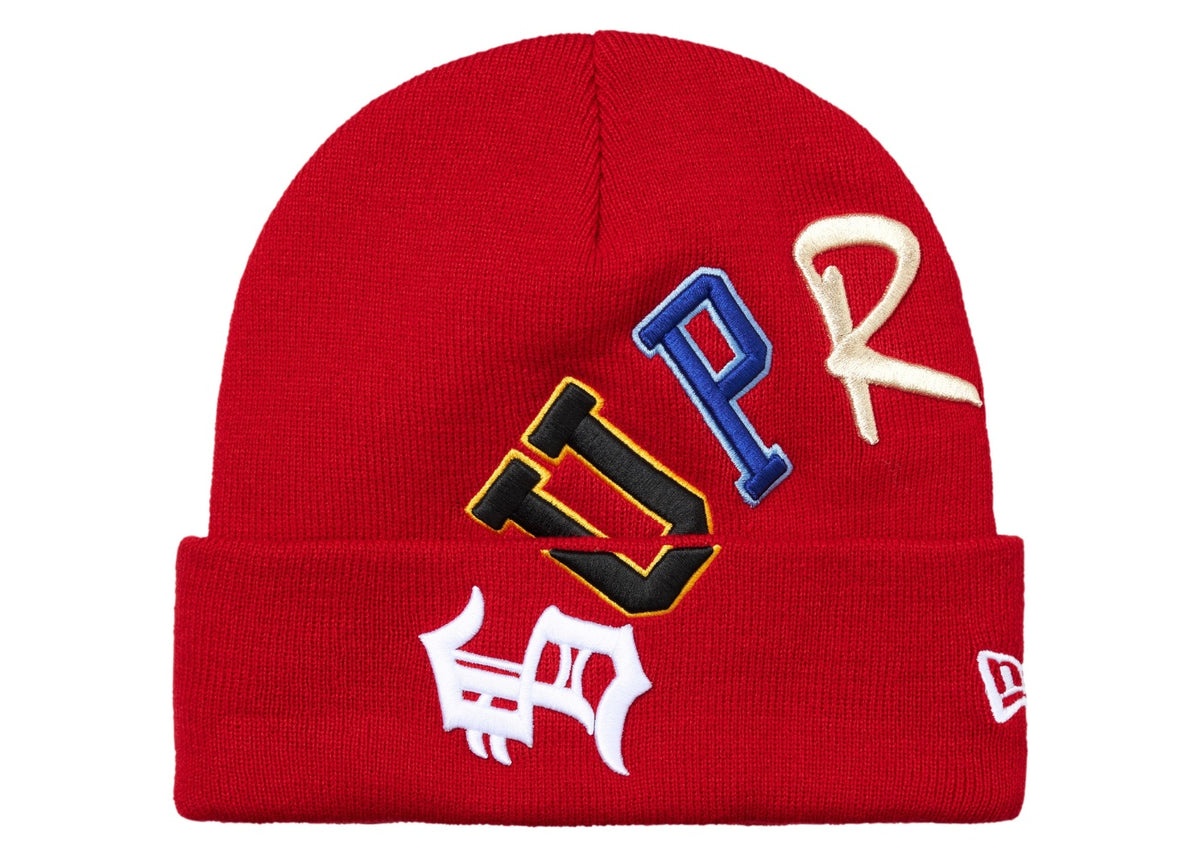 Supreme New Era Arc Beanie Red