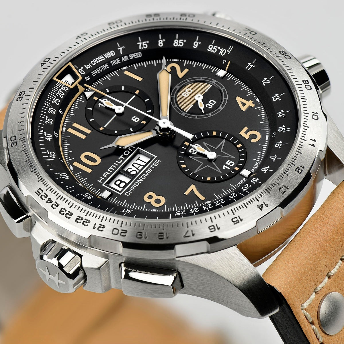 Hamilton Khaki Aviation X-WIND DAY DATE AUTO CHRONO | H77796535