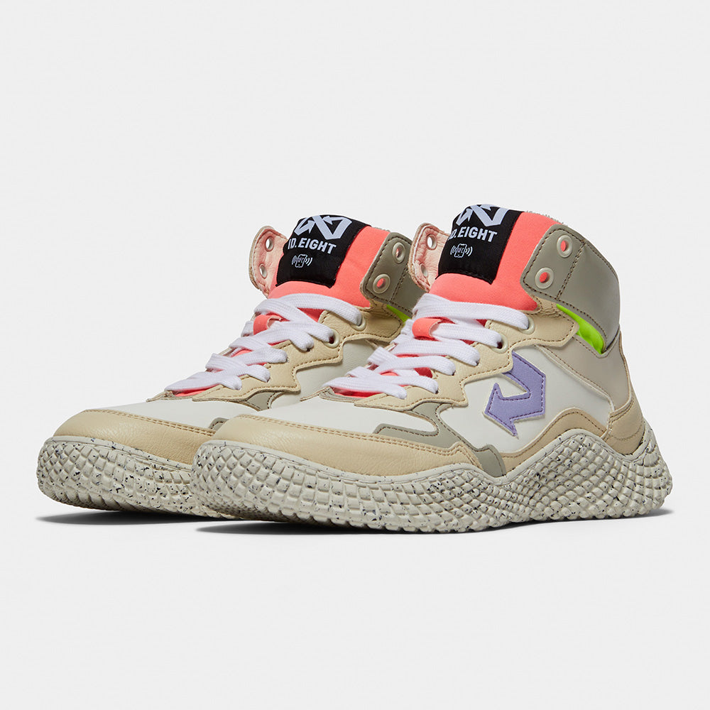ID. Eight Hana Mid Just Beige Animal Free Sneakers ID.EIGHT