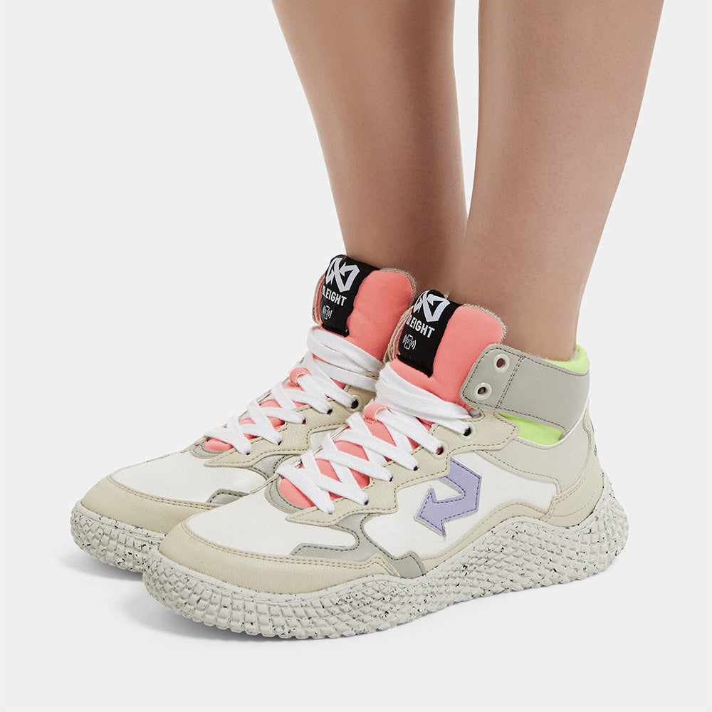 ID. Eight Hana Mid Just Beige Animal Free Sneakers ID.EIGHT