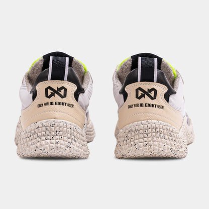 ID. Eight Hana White Crinkle Animal Free Sneakers ID.EIGHT