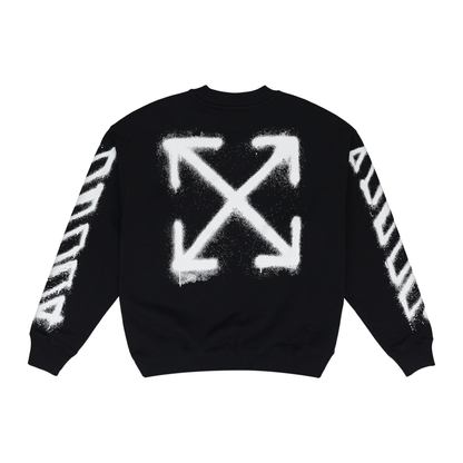 Off White Spray Can Arrow Crewneck Black