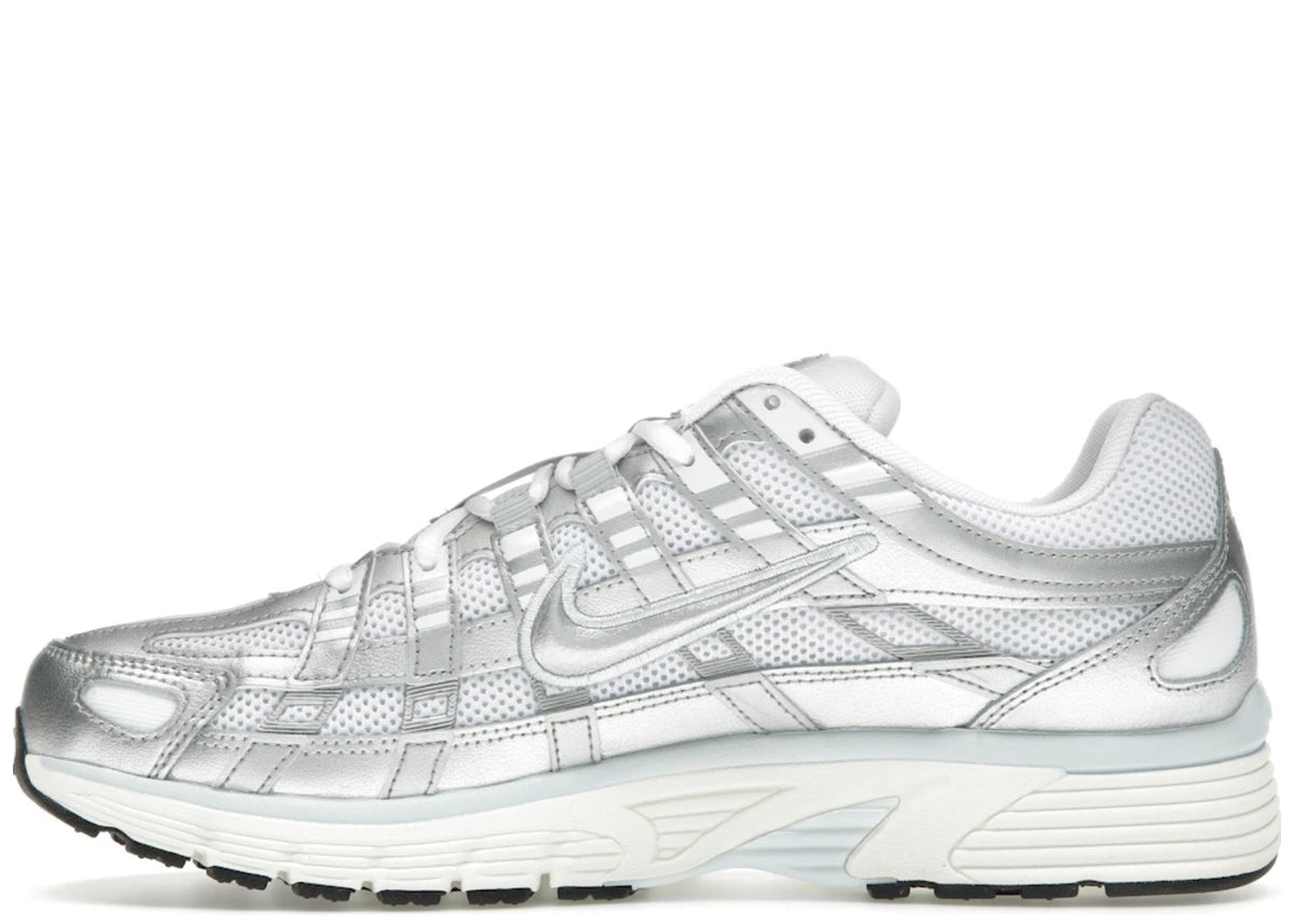 Nike P-6000 White Blue Tint Sail Metallic Silver (Women's)