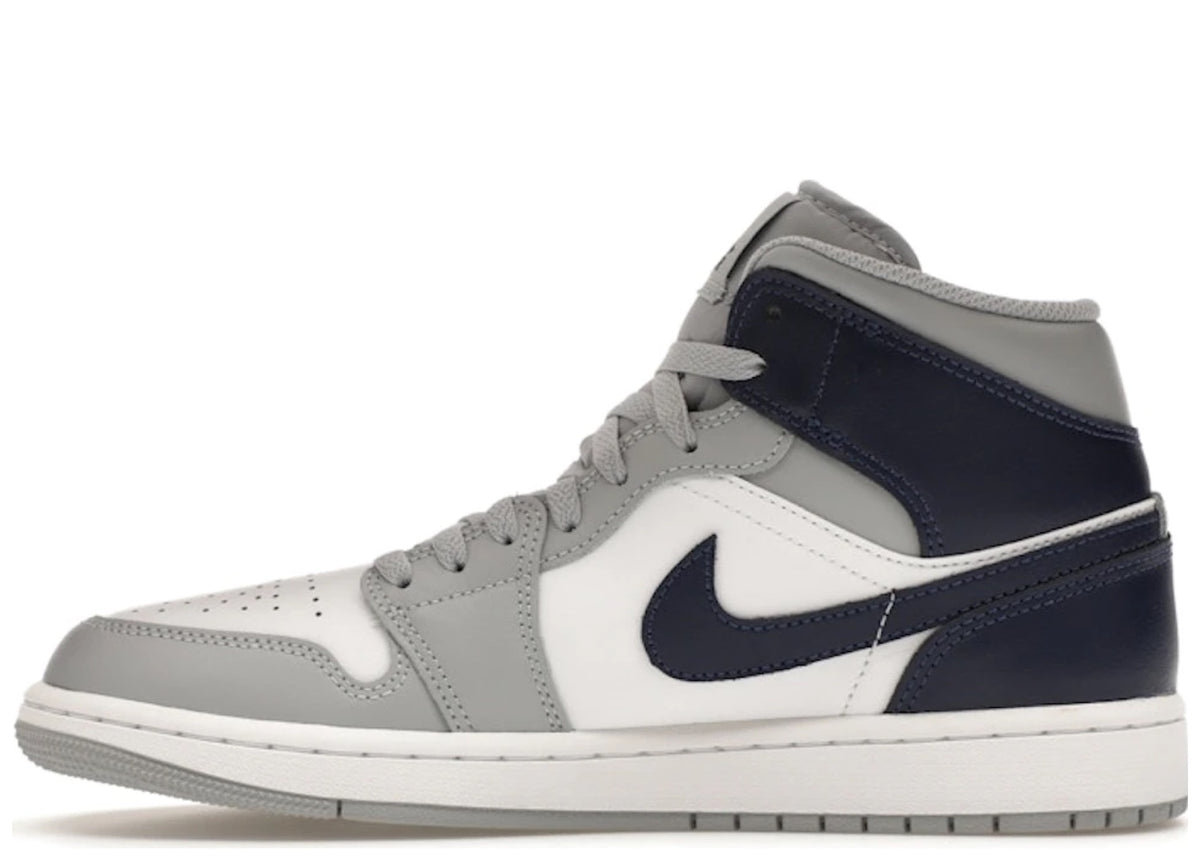 Jordan 1 Mid Wolf Grey Midnight Navy