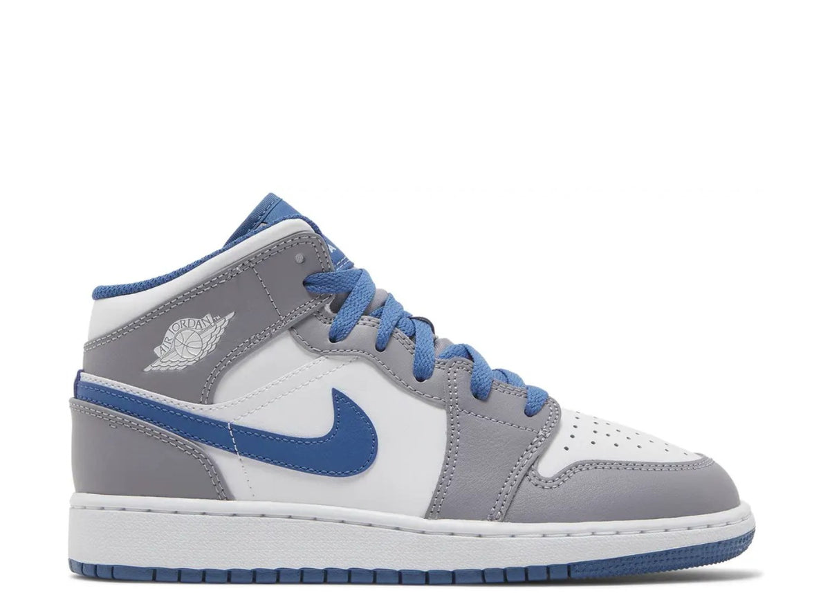 Jordan 1 Mid True Blue Cement (GS)