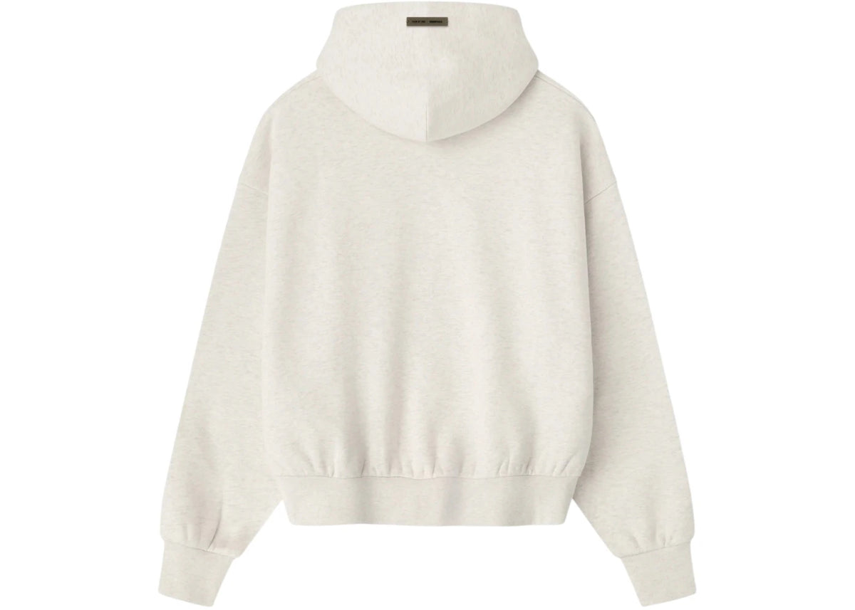 Fear of God Essentials Embossed Essentials Classic Hoodie Oatmeal Heather White