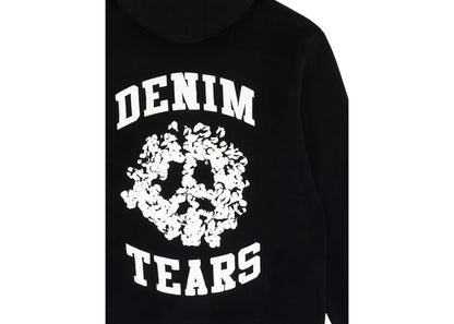 Denim Tears Denim University Zip Hoodie Black/White
