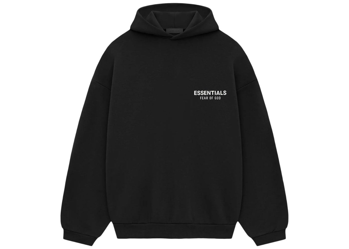 Fear of God Essentials Fleece Hoodie (FW24) Jet Black