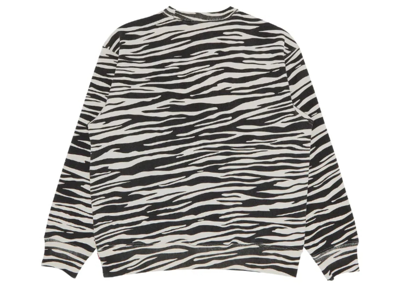 Supreme Box Logo Crewneck Zebra White Black (FW22)