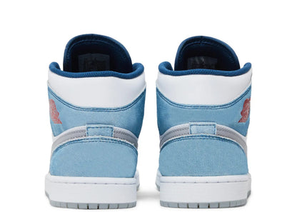 Air Jordan 1 Mid French Blue Fire Red
