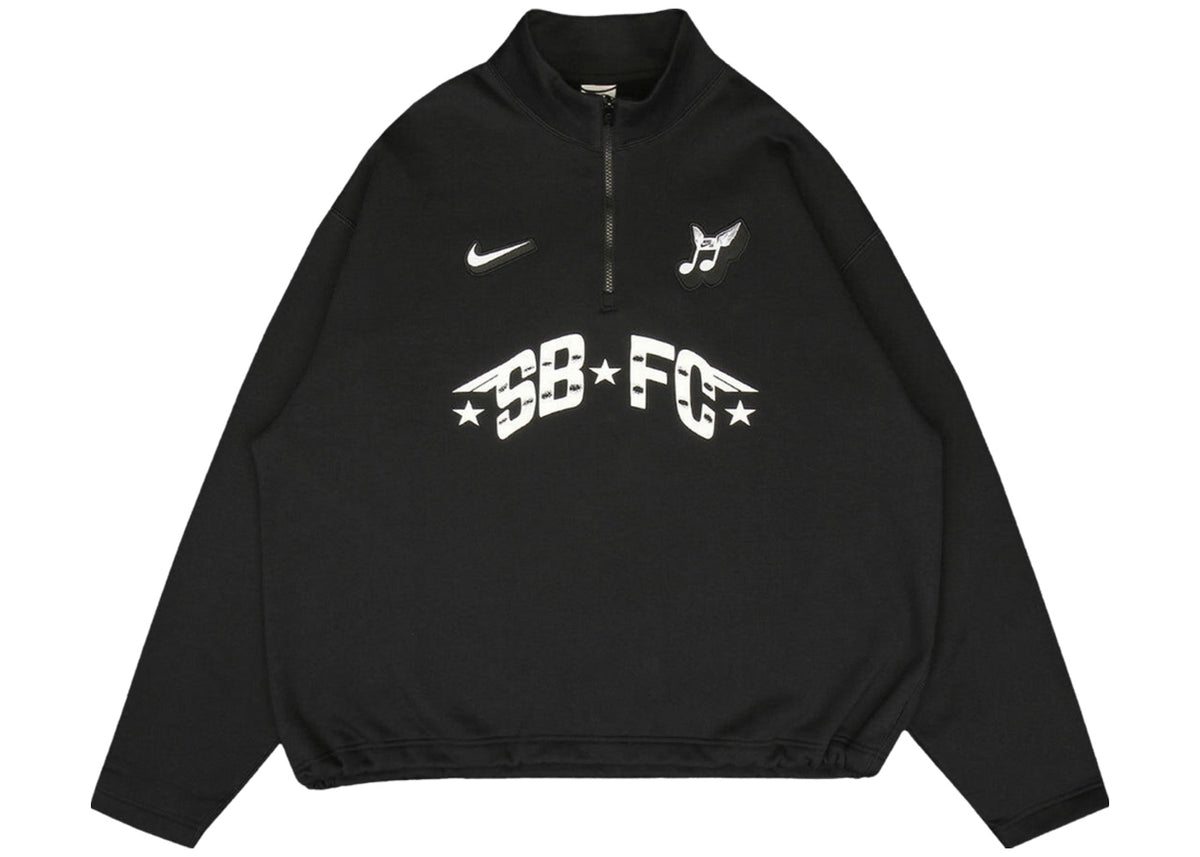Nike Zip Fleece Crew-Neck Sweatshirt "Club 58" 'Black'
